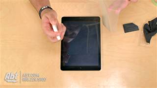 How To Put On Zagg Invisible Shield SmudgeProof Screen Protector For iPad Air [upl. by Aubarta701]