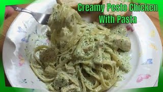 Creamy Pesto Chicken With Pasta  Pesto Chicken Pasta Recipe  MOLCS Easy Recipes [upl. by Conny]