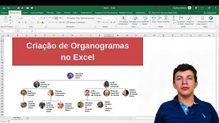 Criando Organogramas no Excel  SmartArt [upl. by Lynnworth162]