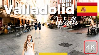 Valladolid Spain Walking Tour 4K [upl. by Adnohsar]