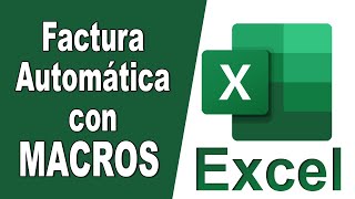 🟢 EXCEL básico  Como hacer una factura AUTOMÁTICA en Excel con macros [upl. by Ralyks]