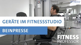 Geräte im Fitnesstudio  Beinpresse [upl. by Constancy987]