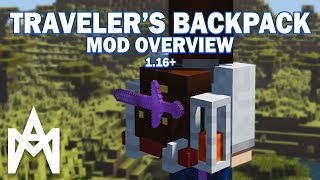 Minecraft  Travelers Backpack Mod Overview 116118 [upl. by Gut]