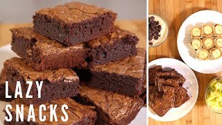 4 Lazy Snack Recipes  Quick amp Easy Sweet Snacks [upl. by Alberic]