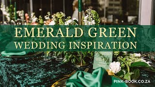 Emerald Green Wedding Inspiration  Pink Book Weddings [upl. by Hametaf]