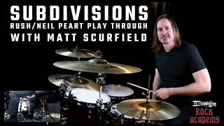 Subdivisions Rush Play Through and Live Lesson [upl. by Ailadi756]