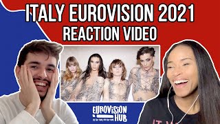 Italy  Eurovision 2021 Winner Reaction  Måneskin  Zitti e buoni  Eurovision Hub [upl. by Anelrihs]