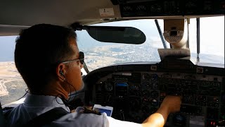 Cockpit View  Beechcraft 1900D  Aix en Provence  Marseille [upl. by Wise]