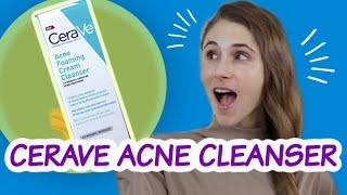 CERAVE ACNE FOAMING CREAM CLEANSER REVIEW DR DRAY [upl. by Efthim]