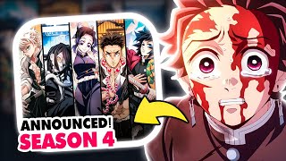 Demon Slayer Season 4 FINALLY ANNOUNCED [upl. by Howes]