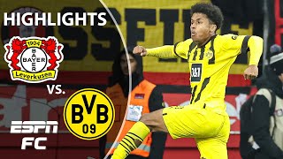 🚨 Bayer Leverkusen vs Borussia Dortmund  Bundesliga Highlights  ESPN FC [upl. by Nnaeirual]