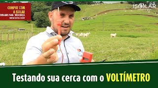 Como Testar a cerca Elétrica com Voltímetro da maneira correta [upl. by Anirad]