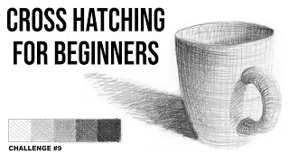 Cross Hatching for Beginners  Art Challenge 9 [upl. by Lemart43]