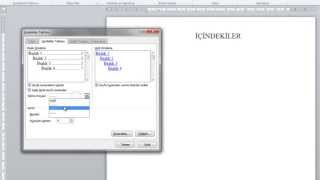 Word İçindekiler Tablosu Oluşturma [upl. by Toogood]