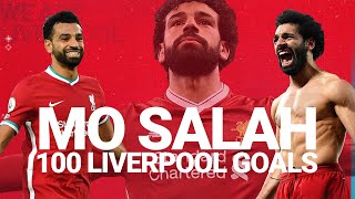 Mo Salahs 100 Liverpool goals  Chelsea screamer Man Utd celebration amp penalty in Madrid [upl. by Zsuedat]