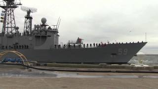 USS Kauffman FFG 59 underway on last deployment of a frigate [upl. by Aznaed]