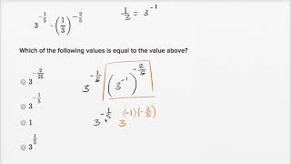 Radical and rational exponents — Basic example  Math  SAT  Khan Academy [upl. by Kendy]