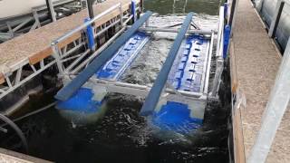 HydroHoist Ultralift2 6600UL Boat Lift in Operation BackIn [upl. by Edelstein206]