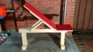 DIY adjustable incline bench [upl. by Odab551]