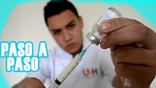 COMO PREPARAR Y DILUIR UN MEDICAMENTO Paso a paso [upl. by Dryden]