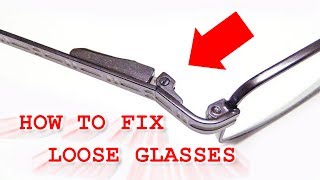 How to fix loose glasses [upl. by Nnylatsyrc]