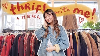 come thrifting with me in london  try on haul [upl. by Orola161]