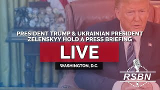 LIVE REPLAY Pres Trump and Ukrainian President Zelenskyy Meet and Hold a Press Briefing  22825 [upl. by Pippa]