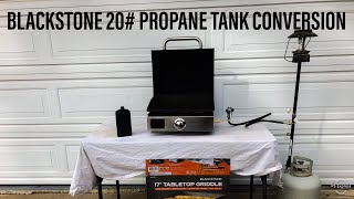 How To Use A 20 Pound Propane Tank On 17 Blackstone Griddle [upl. by Lyret574]