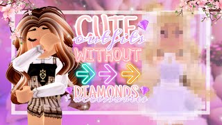 How to make CUTE outfits WITHOUT tons of DIAMONDS  ACCESSORY Roblox Royale High OUTFITS and TIPS [upl. by Duquette744]