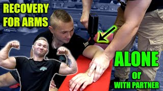 How To use Massage Gun on your arms FAST RECOVERY [upl. by Dyan]