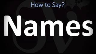 How to Pronounce Names CORRECTLY [upl. by Siro]