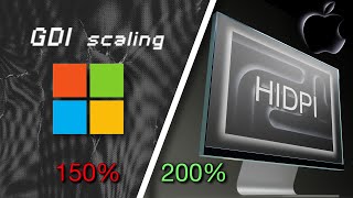 【详解】macOS对高分辨率屏幕支持更好？Windows怎么不学学？ DPI缩放策略 [upl. by Anilas]