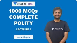 L1 1000 MCQs  Complete Polity  UPSC CSEIAS 2020  Jatin Gupta  Code  Jatin [upl. by Aciemaj264]