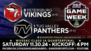 WVSSAC Class 1A Football Quarterfinals  Petersburg at Tug Valley [upl. by Lamaj]