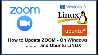 Update Zoom on Ubuntu Linux and Windows 10 [upl. by Lishe]