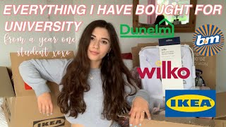 EVERYTHING I have bought for University as a Year 1 student  a massive Uni haul [upl. by Whitford]