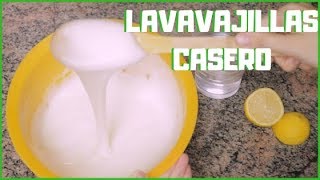 Lavavajillas casero ecológico  Limpiador casero lavaplatos [upl. by Mose]