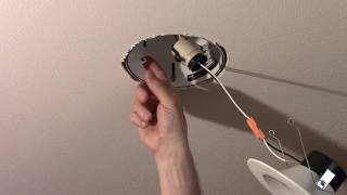 Installing a Retrofit LED Recessed Light [upl. by Enylorac840]