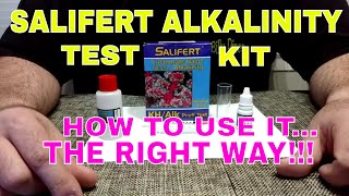 Salifert Alkalinity Test Kit  How To Use It  The Right Way [upl. by Filippo]