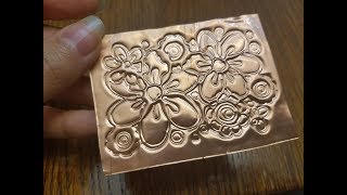 How to emboss on metal sheet with Cricut  Embossing [upl. by Atsirt]