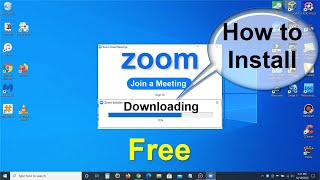 How to download zoom amp zoom install on Laptop  Easy amp Fun [upl. by Akirat]