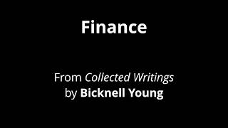 Finance by Bicknell Young  Read by Gary Singleterry [upl. by Tserof275]