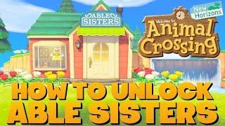 Animal Crossing New Horizons  Unlocking The Able Sisters Tailor Shop [upl. by Bernetta352]