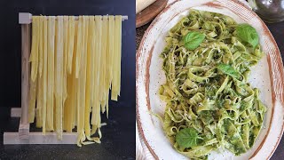 Homemade Pasta with Pesto [upl. by Cornish]