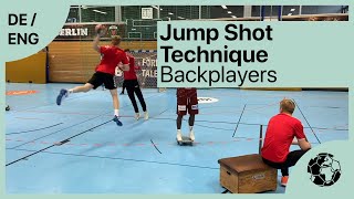 Jump Shot Basics  Technique Training  Handballtraining  Handball inspires [upl. by Zared]