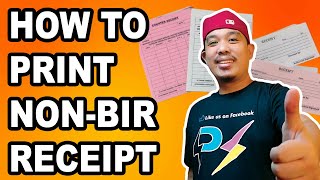 HOW TO PRINT RECEIPT NONBIR  Marlon Ubaldo [upl. by Gherardo]