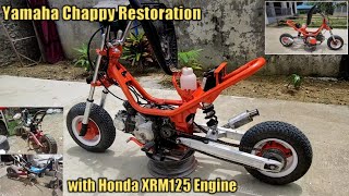 Yamaha Chappy Restoration with Honda XRM125 Engine [upl. by Kimberly698]