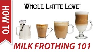 Milk Frothing for Beginners [upl. by Cosmo]