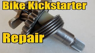 Bike kick starter repair Motorcycle kick starter repair Motor bike repair [upl. by Rellim701]