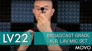 MOVO LV22 XLR Cardioid and Omnidirectional Lavalier Microphone Unboxing amp Review [upl. by Derina]